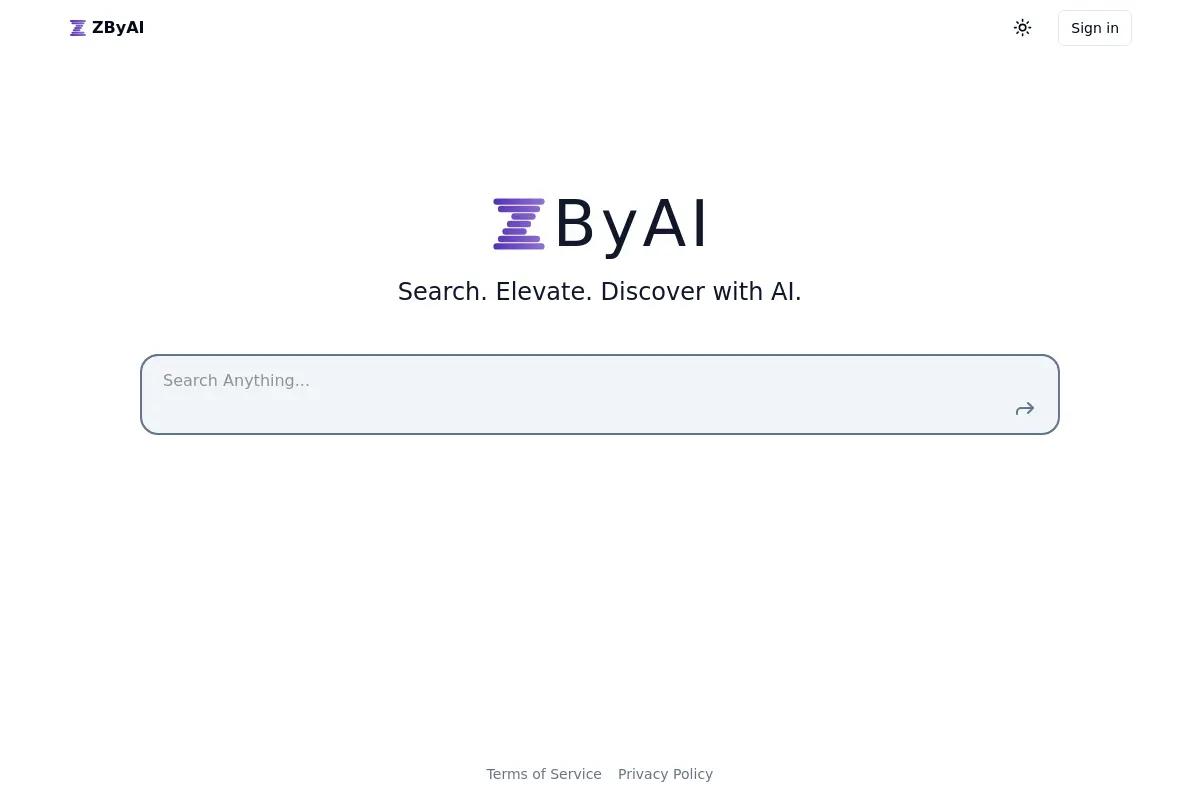 ZByAI - AI-Enhanced Search preview